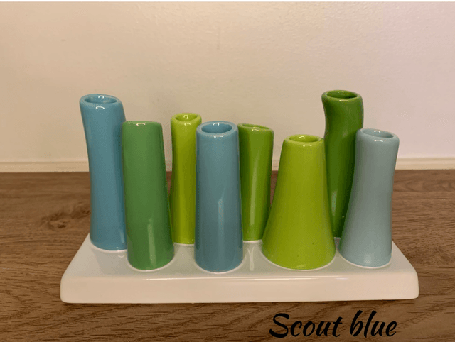 8 Tube bud vases