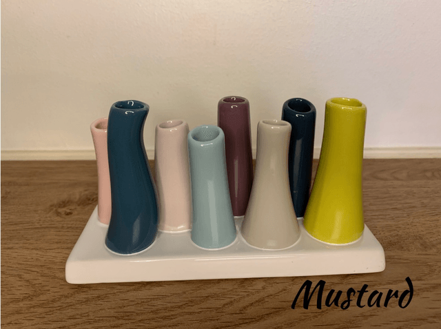 8 Tube bud vases