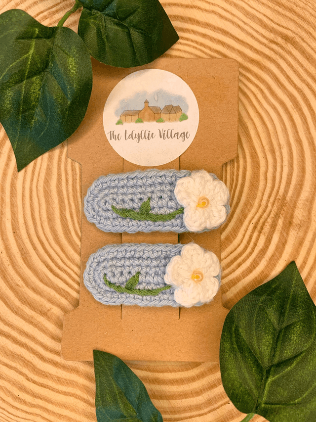 Flower hair clips 