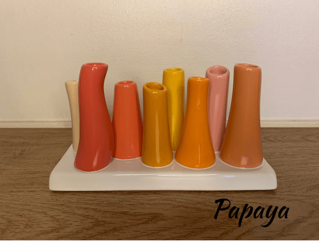 8 Tube bud vases