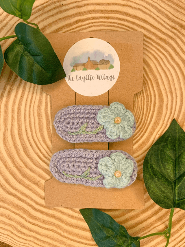 Flower hair clips 