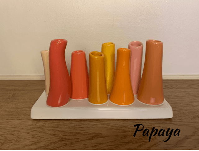 8 Tube bud vases